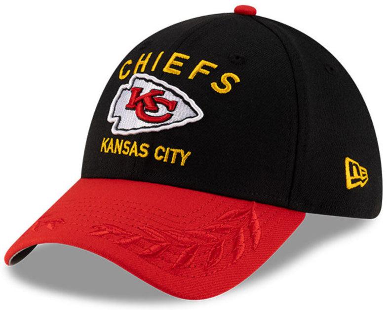 Kansas City Chiefs New Era 2025 NFL Draft Black 39THIRTY Flex Fit Hat for Men product image 1, provided for visual reference