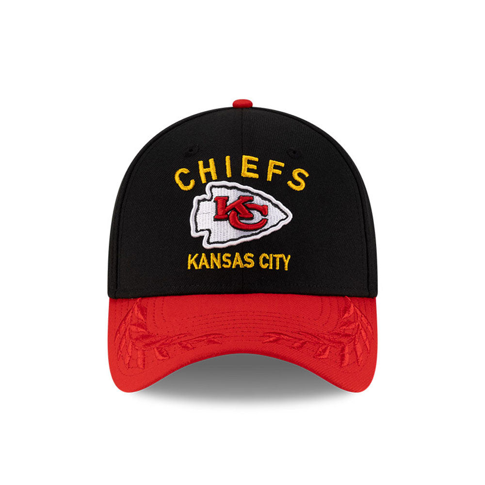 Kansas City Chiefs New Era 2025 NFL Draft Black 39THIRTY Flex Fit Hat for Men product image 2, provided for visual reference