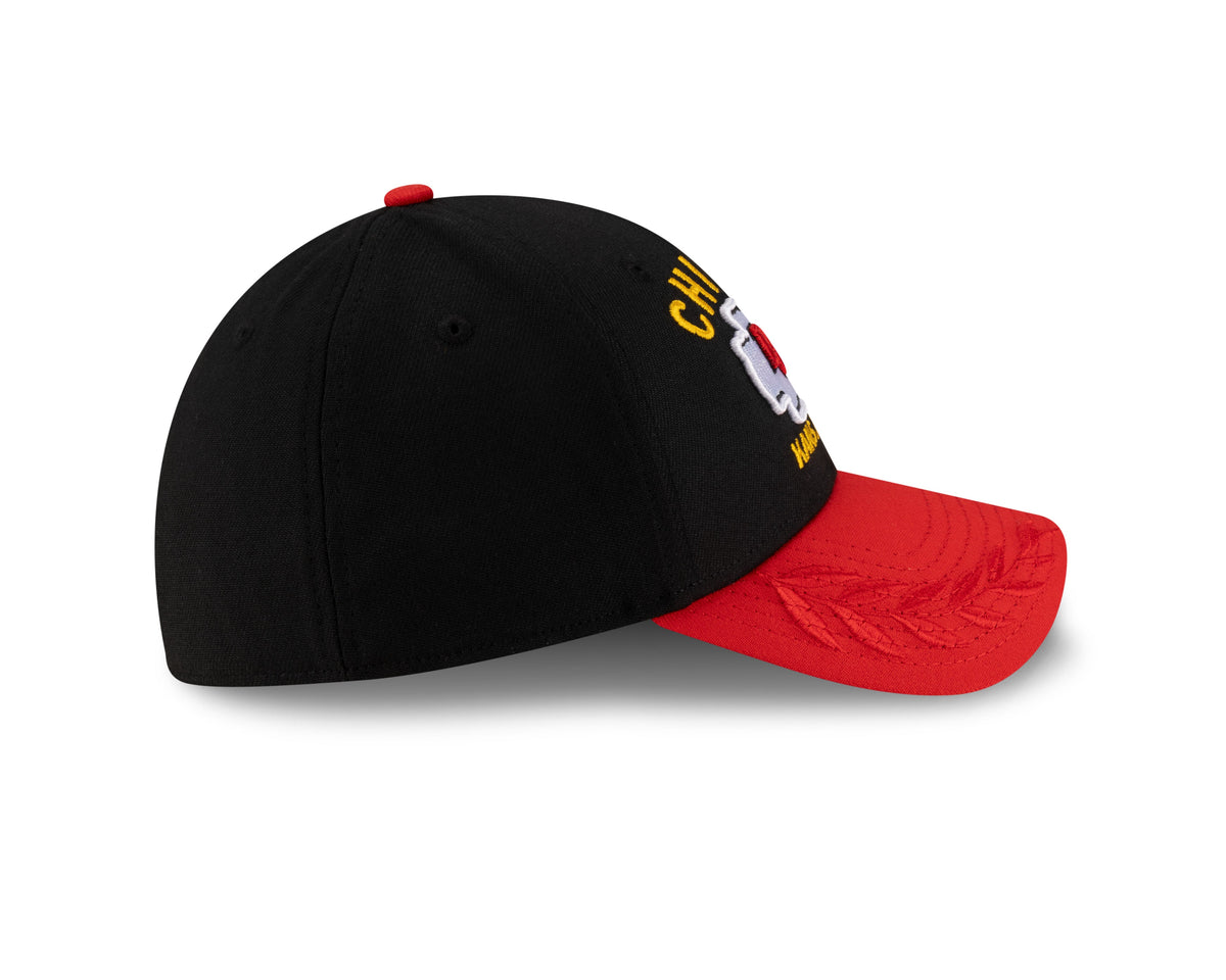 Kansas City Chiefs New Era 2025 NFL Draft Black 39THIRTY Flex Fit Hat for Men product image 4, provided for visual reference
