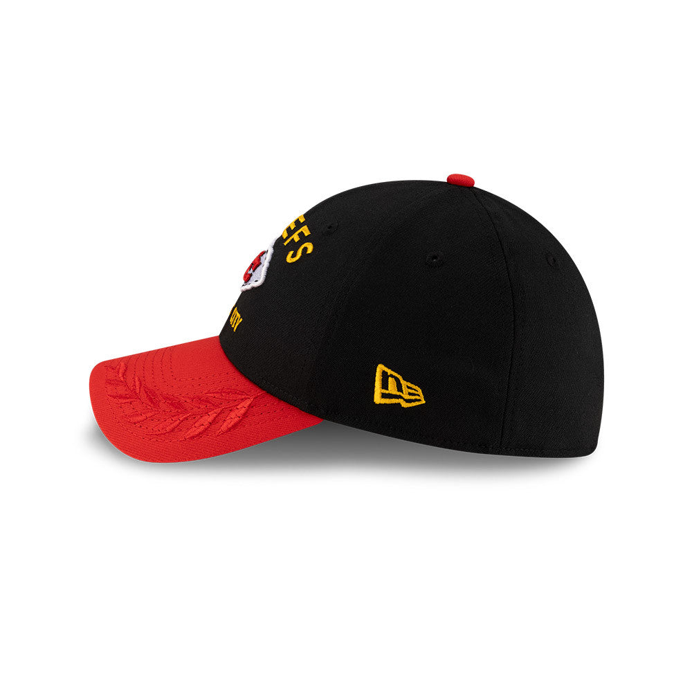 Kansas City Chiefs New Era 2025 NFL Draft Black 39THIRTY Flex Fit Hat for Men product image 5, provided for visual reference