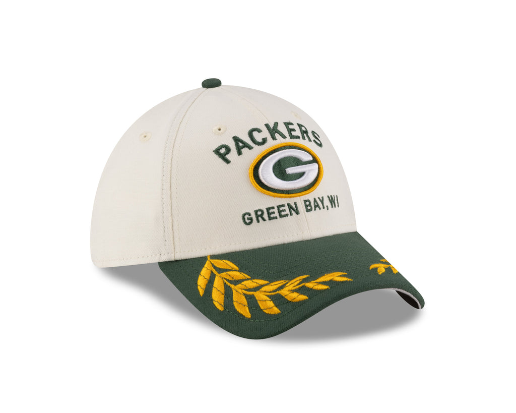 Green Bay Packers New Era 2025 NFL Draft Chrome 39THIRTY Flex Fit Hat for Men product image 3, provided for visual reference