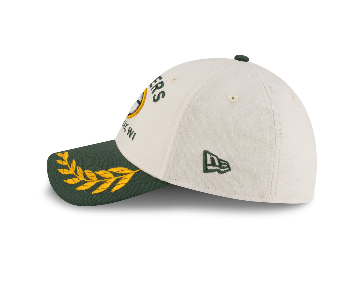 Green Bay Packers New Era 2025 NFL Draft Chrome 39THIRTY Flex Fit Hat for Men product image 4, provided for visual reference