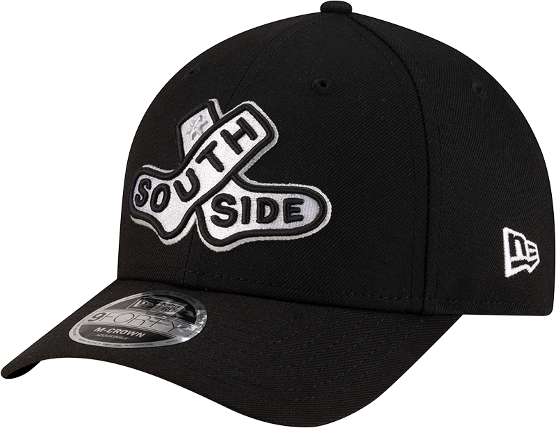 Chicago White Sox New Era 2025 City Connect Batting Practice Black Team Color 9FORTY M-Crown Adjustable Hat product image 1,