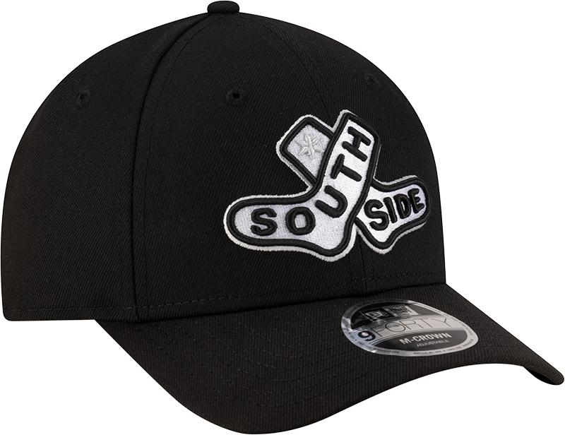 Chicago White Sox New Era 2025 City Connect Batting Practice Black Team Color 9FORTY M-Crown Adjustable Hat product image 3,