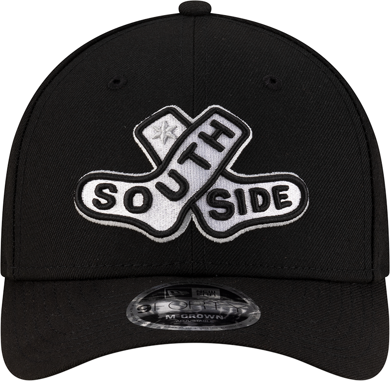 Chicago White Sox New Era 2025 City Connect Batting Practice Black Team Color 9FORTY M-Crown Adjustable Hat product image 2,
