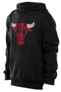 Chicago Bulls New Era Black Fade Away Pullover Hoodie for Men product image 1, provided for visual reference and product