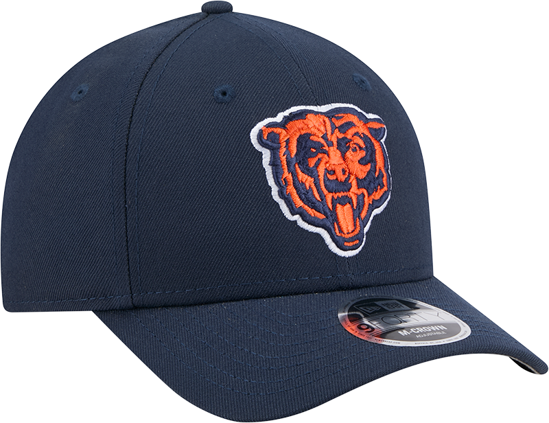 Youth Chicago Bears New Era Navy Primary 9FORTY M-Crown Adjustable Hat product image 3, provided for visual reference and