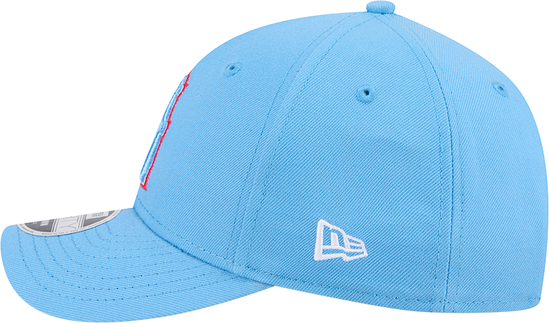 Houston Oilers New Era Baby Blue Primary 9FORTY M-Crown Adjustable Hat product image 4, provided for visual reference and