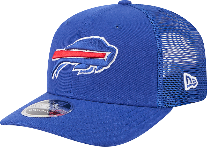 Buffalo Bills New Era Royal 9SEVENTY Trucker Adjustable Hat product image 1, provided for visual reference and product