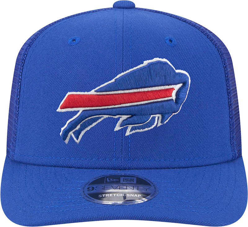 Buffalo Bills New Era Royal 9SEVENTY Trucker Adjustable Hat product image 2, provided for visual reference and product