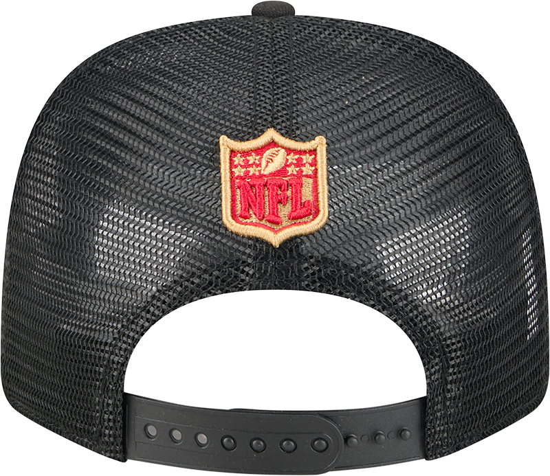 San Francisco 49ers New Era Black Trucker Primary 9SEVENTY Trucker Hat product image 6, provided for visual reference and