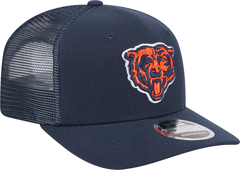 Chicago Bears New Era Navy Trucker Primary 9SEVENTY Trucker Hat product image 3, provided for visual reference and product