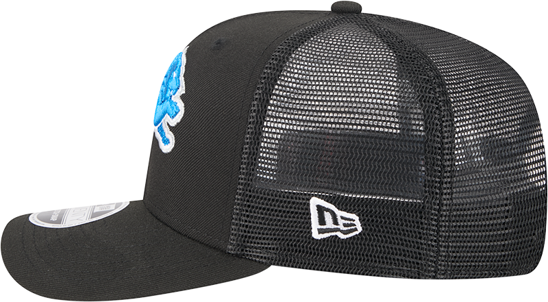 Detroit Lions New Era Black Trucker Primary 9SEVENTY Trucker Hat product image 5, provided for visual reference and product