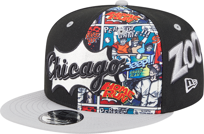 Chicago White Sox New Era 2025 Diamond Hero Black/Gray 9FIFTY Snapback Hat product image 1, provided for visual reference