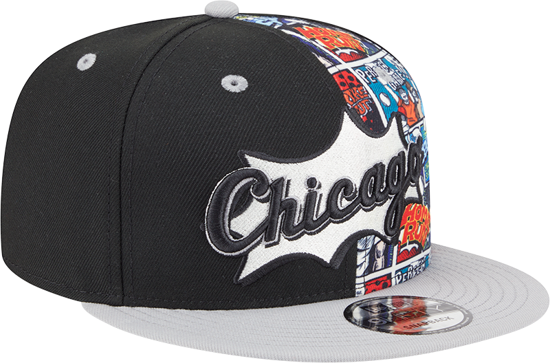 Chicago White Sox New Era 2025 Diamond Hero Black/Gray 9FIFTY Snapback Hat product image 3, provided for visual reference