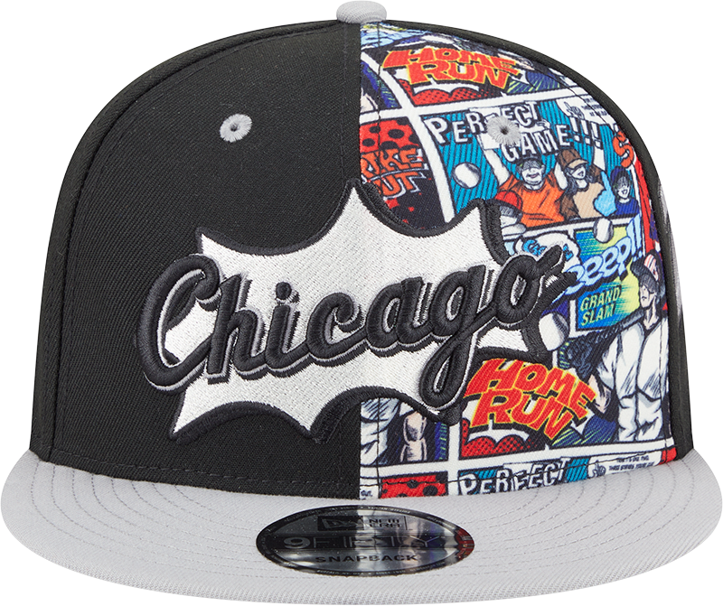 Chicago White Sox New Era 2025 Diamond Hero Black/Gray 9FIFTY Snapback Hat product image 2, provided for visual reference