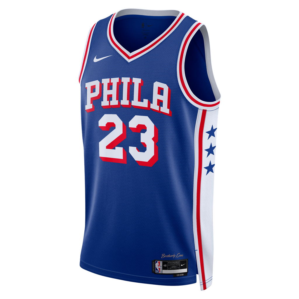 Philadelphia 76ers LeBron James Nike Icon Swingman Jersey product image 3