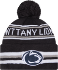 Penn State Nittany Lions New Era Knit Classic Cuffed Knit Hat with Pom -Navy product image 1, provided for visual reference