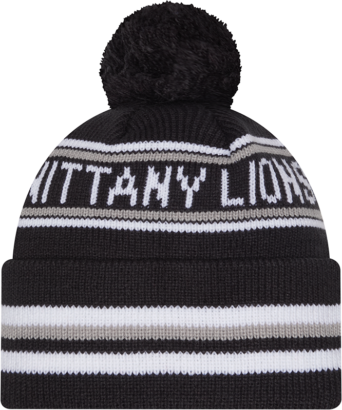 Penn State Nittany Lions New Era Knit Classic Cuffed Knit Hat with Pom -Navy product image 3, provided for visual reference