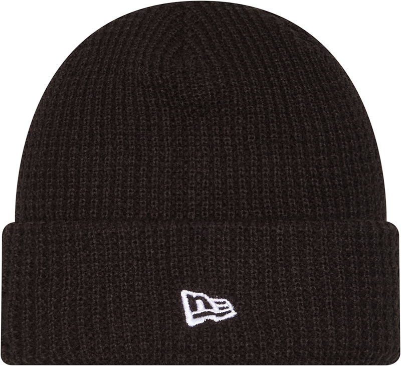 Chicago Blackhawks Black New Era Cuffed Waffle Knit product image 2, provided for visual reference and product detail review