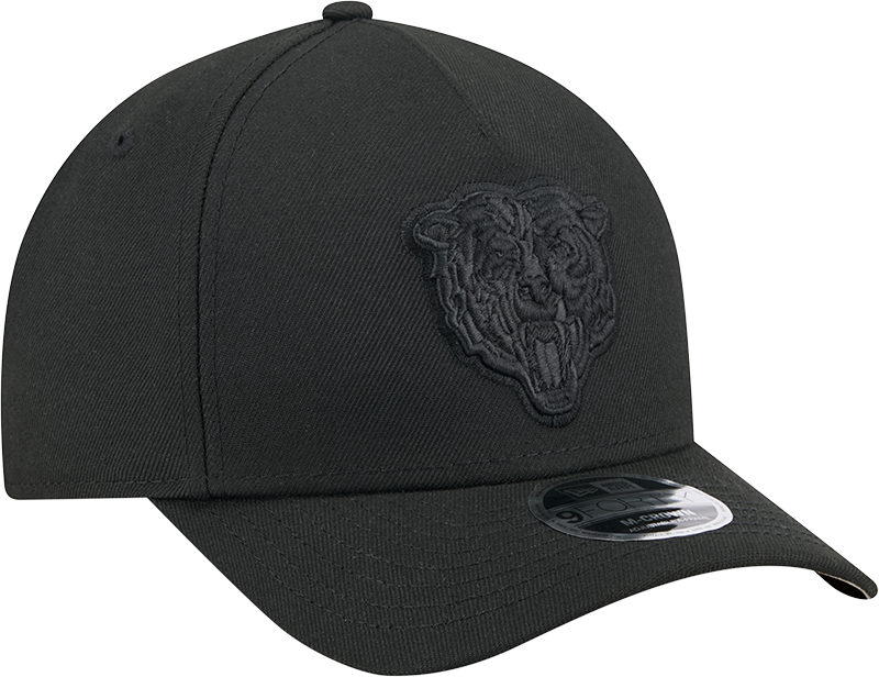 Chicago Bears New Era Black Tonal Primary 9FORTY A-Frame M-Crown Adjustable Hat product image 3, provided for visual