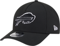 Buffalo Bills New Era Black & White Primary 9FORTY A-Frame M-Crown Adjustable Hat product image 1, provided for visual