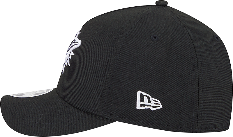 Miami Dolphins New Era Black & White Primary 9FORTY A-Frame M-Crown Adjustable Hat product image 4, provided for visual