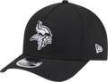Minnesota Vikings New Era Black & White Primary 9FORTY A-Frame M-Crown Adjustable Hat product image 1, provided for visual