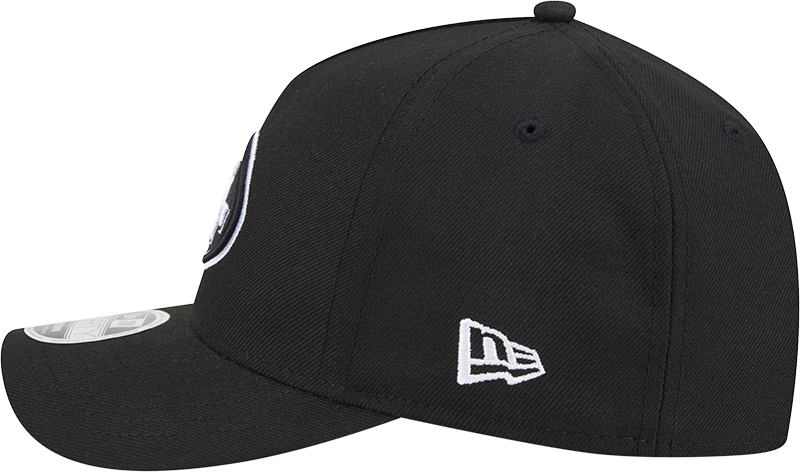 San Francisco 49ers New Era Black & White Primary 9FORTY A-Frame M-Crown Adjustable Hat product image 5, provided for visual