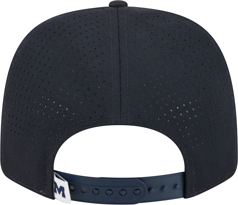 Michigan Wolverines New Era Navy New Era 9SEVENTY Perf Hat for Men product image 6, provided for visual reference and