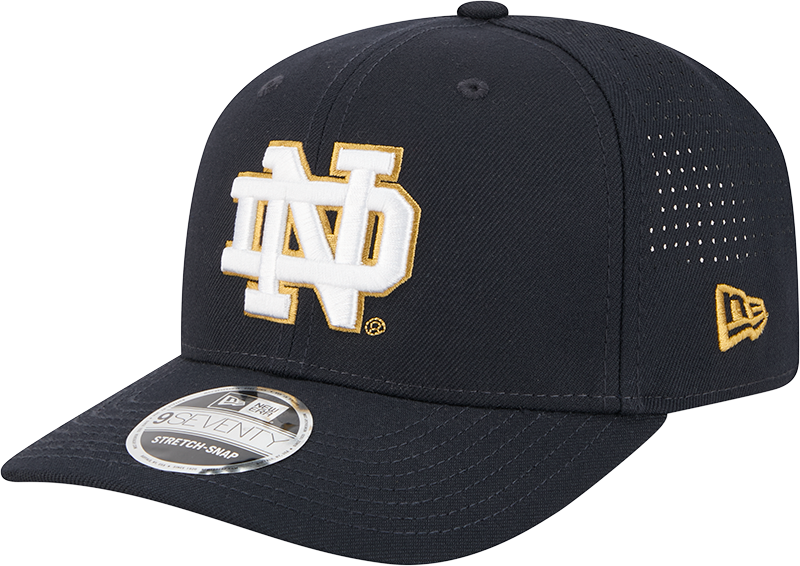 Notre Dame Fighting Irish New Era Navy New Era 9SEVENTY Perf Hat for Men product image 1, provided for visual reference and