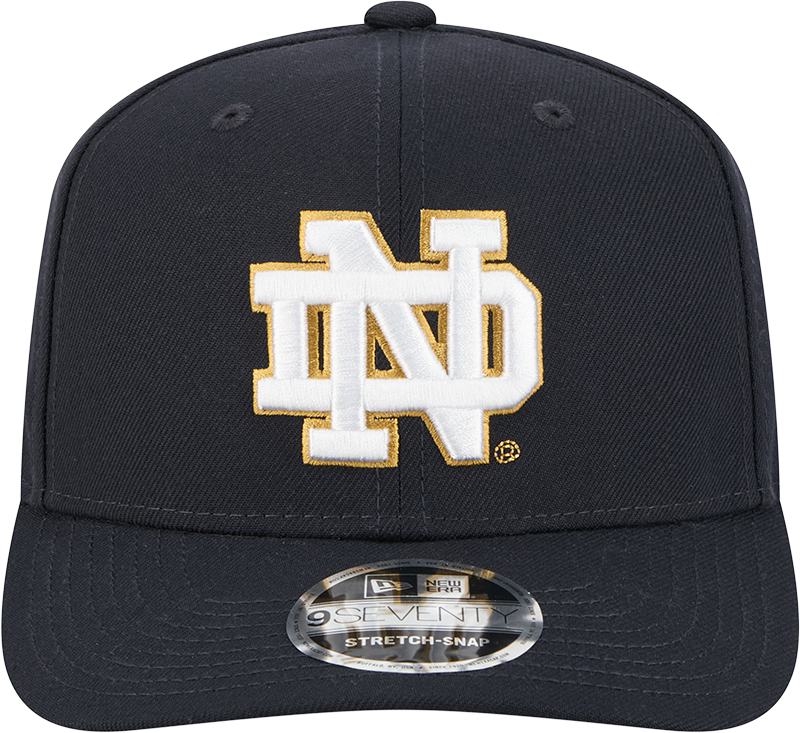 Notre Dame Fighting Irish New Era Navy New Era 9SEVENTY Perf Hat for Men product image 2, provided for visual reference and