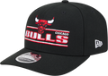 Chicago Bulls New Era Black Stated 9SEVENTY Adjustable Hat product image 1, provided for visual reference and product detail