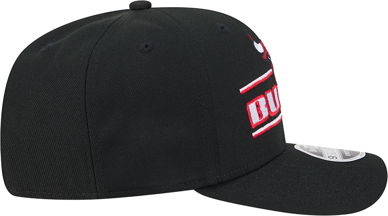 Chicago Bulls New Era Black Stated 9SEVENTY Adjustable Hat product image 7, provided for visual reference and product detail