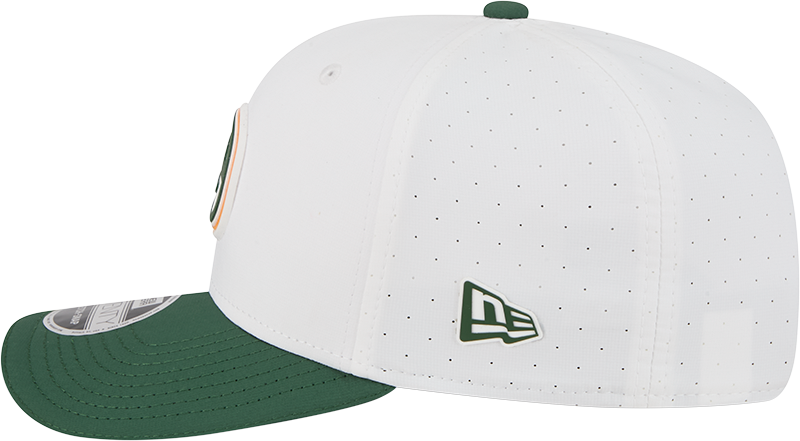 Green Bay Packers New Era White/Green 2025 NFL Training Camp 9SEVENTY Adjustable Hat for Men product image 4, provided for