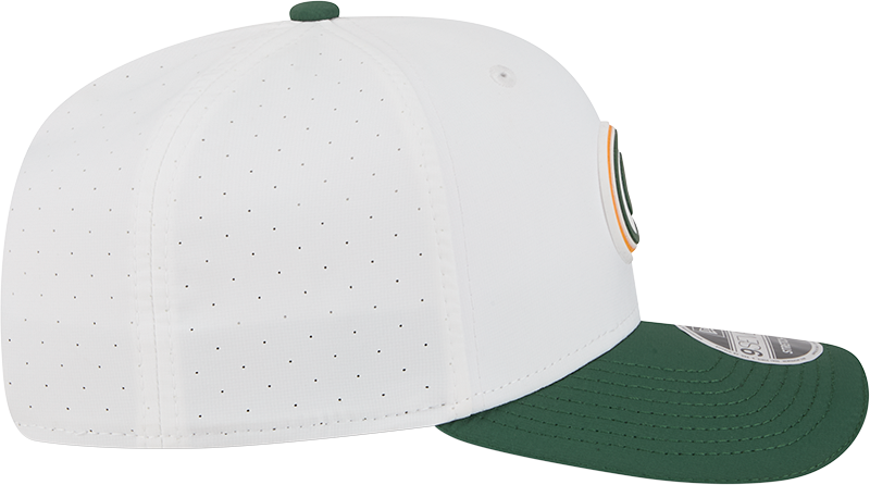 Green Bay Packers New Era White/Green 2025 NFL Training Camp 9SEVENTY Adjustable Hat for Men product image 5, provided for
