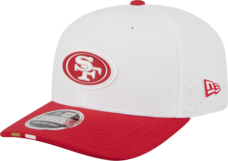 San Francisco 49ers New Era White/Red 2025 NFL Training Camp 9SEVENTY Adjustable Hat for Men product image 1, provided for