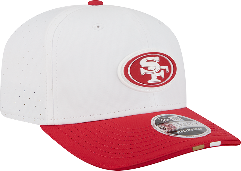 San Francisco 49ers New Era White/Red 2025 NFL Training Camp 9SEVENTY Adjustable Hat for Men product image 3, provided for