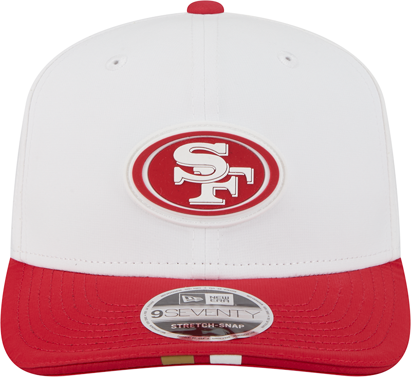 San Francisco 49ers New Era White/Red 2025 NFL Training Camp 9SEVENTY Adjustable Hat for Men product image 2, provided for