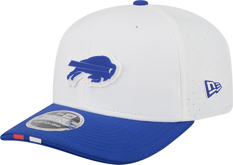Buffalo Bills New Era White/Black 2025 NFL Training Camp 9SEVENTY Adjustable Hat for Men product image 1, provided for