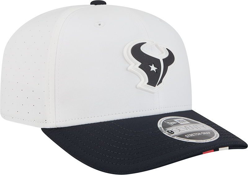 Houston Texans New Era White/Navy 2025 NFL Training Camp 9SEVENTY Adjustable Hat for Men product image 3, provided for