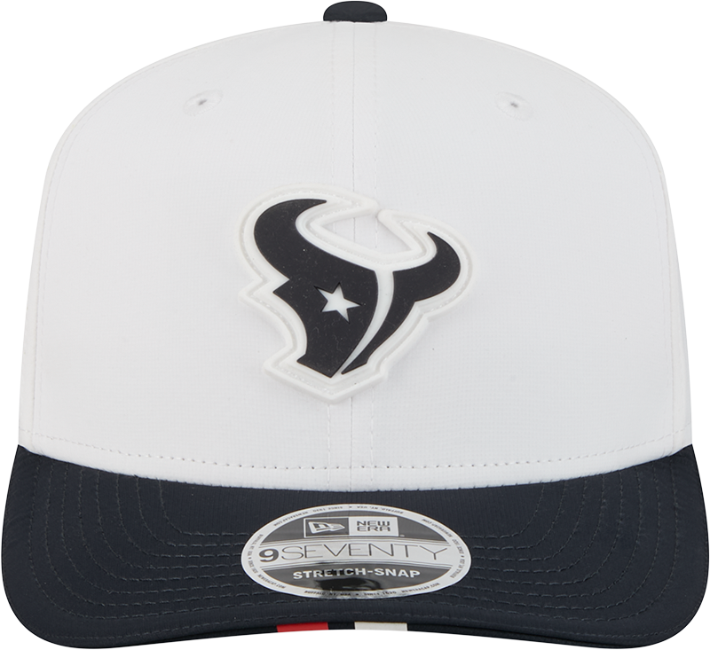 Houston Texans New Era White/Navy 2025 NFL Training Camp 9SEVENTY Adjustable Hat for Men product image 2, provided for