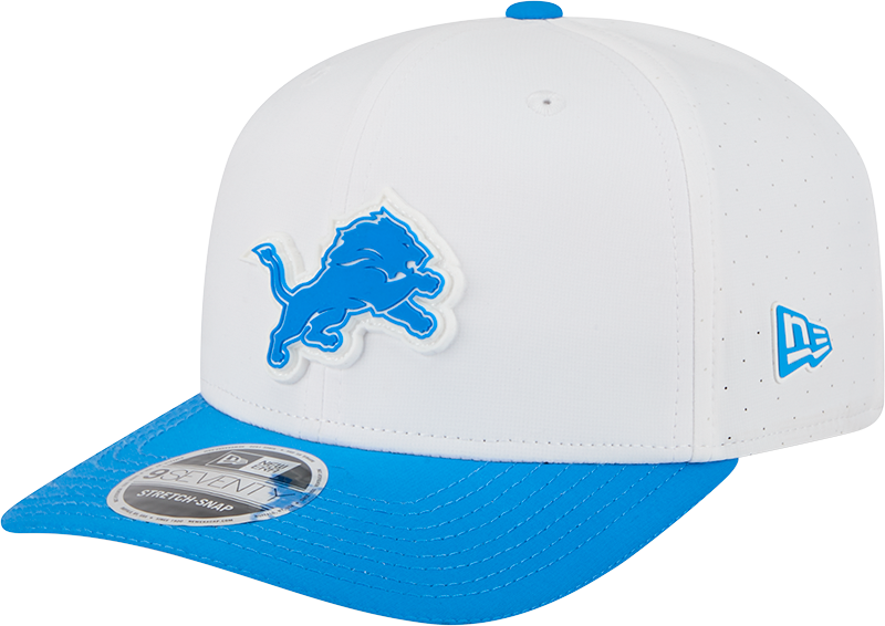 Detroit Lions New Era White/Blue 2025 NFL Training Camp 9SEVENTY Adjustable Hat for Men product image 1, provided for visual