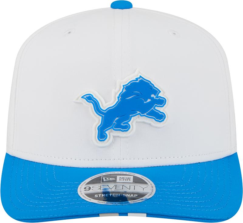 Detroit Lions New Era White/Blue 2025 NFL Training Camp 9SEVENTY Adjustable Hat for Men product image 2, provided for visual