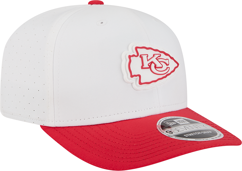 Kansas City Chiefs New Era White/Red 2025 NFL Training Camp 9SEVENTY Adjustable Hat for Men product image 3, provided for