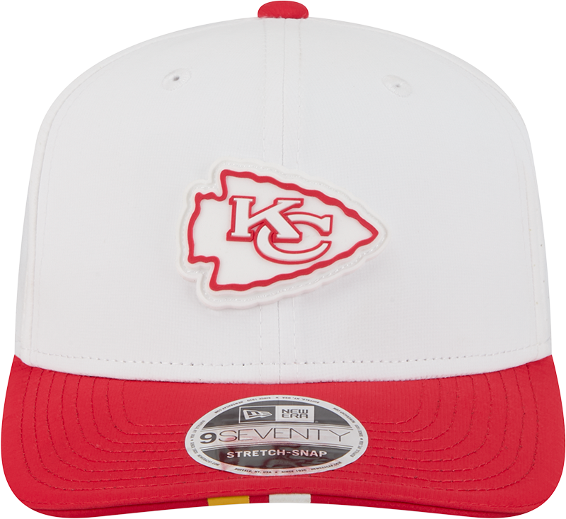 Kansas City Chiefs New Era White/Red 2025 NFL Training Camp 9SEVENTY Adjustable Hat for Men product image 2, provided for