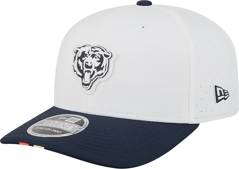Chicago Bears New Era White/Navy 2025 NFL Training Camp 9SEVENTY Adjustable Hat for Men product image 1, provided for visual