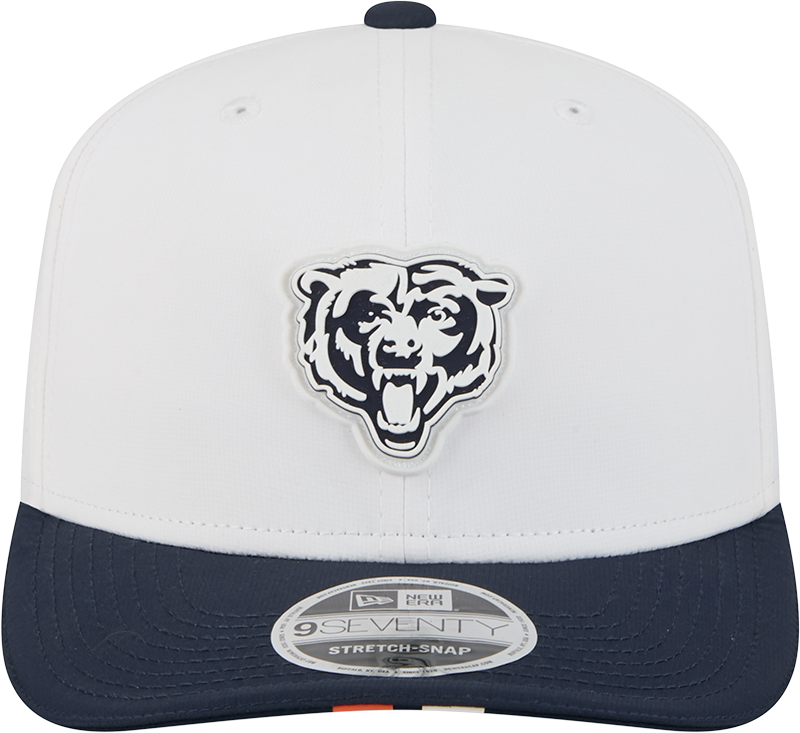 Chicago Bears New Era White/Navy 2025 NFL Training Camp 9SEVENTY Adjustable Hat for Men product image 2, provided for visual