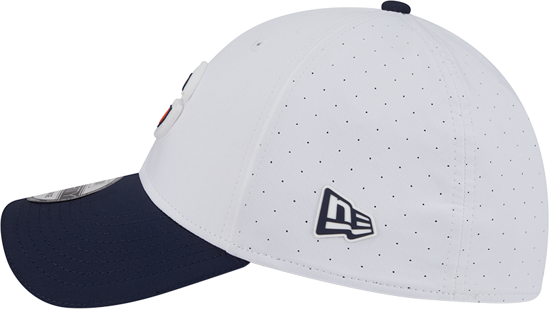Chicago Bears New Era White/Navy Secondary 2025 NFL Training Camp 9FORTY M-Crown Adjustable A-Frame Hat for Men product