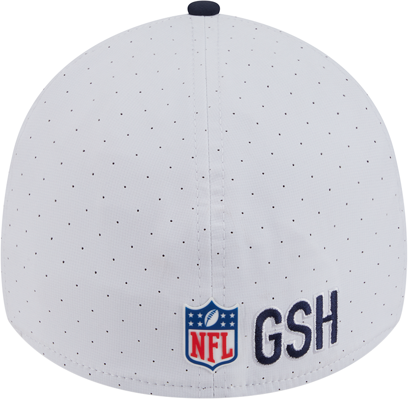 Chicago Bears New Era White/Navy Secondary 2025 NFL Training Camp 9FORTY M-Crown Adjustable A-Frame Hat for Men product
